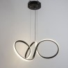 Art Deco Pendant Light with Modern LED Chandelier Aluminum Body