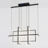 For Living Room Dining Room Modern Led Pendant Light Square Contemporary Chandelier