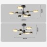 For Living Room Bedroom Dining Room LED Chandelier Star Projection Pendant Light