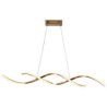 Minimalist Wave Hanging Light Fixture for Living Dining Modern Pendant Lighting LED Ceiling Lamp