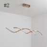 Minimalist Wave Hanging Light Fixture for Living Dining Modern Pendant Lighting LED Ceiling Lamp