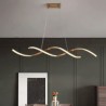 Minimalist Wave Hanging Light Fixture for Living Dining Modern Pendant Lighting LED Ceiling Lamp