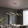 Minimalist Wave Hanging Light Fixture for Living Dining Modern Pendant Lighting LED Ceiling Lamp