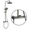 Piano Button Switch 10 Inch Rain Shower Head With Handheld Spray Combo