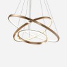 LED Pendant Light Modern Chandelier Lighting 3 Rings Living Room Ceiling Light