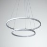 Aluminum Double Ring Hanging Light Living Room Modern Simple LED Pendant Light