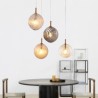 Creative Decorative Glass Globe Loft Villa LED Glass Pendant Light