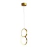 Decorative Light Fixture LED Pendant Light Brass Rings