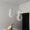 Decorative Light Fixture LED Pendant Light Brass Rings