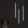 Vertical Cylinder Pendant Lamp with LEDs