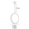 Bedroom Decorative Lamp Minimalist LED Ring Pendant Light