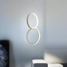 LED Double Ring Pendant Light with Minimalist Design