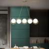 Minimalist Light Fixture Bedroom Study Modern Glass Globe LED Pendant Light