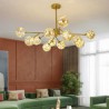 LED Ceiling Light Glass Gypsophila Chandelier Living Room Bedroom Modern Minimalist