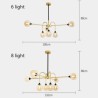 Modern Simple Decorative Lighting Living Room Bedroom LED Magic Bean Pendant Light