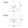 Modern Simple Decorative Lighting Living Room Bedroom LED Magic Bean Pendant Light