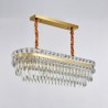 Nordic Modern LED Pendant Light Chandelier Oval Glass Living Room Hotel