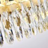 Nordic Modern LED Pendant Light Chandelier Oval Glass Living Room Hotel