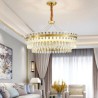 Modern Minimalist Circular Chandelier Living Room Study LED Glass Pendant Light