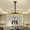 Elegant Crystal Chandelier Living Room Bedroom Modern Crystal LED Pendant Light