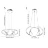 Unique Twist Light Fixture Living Room Kitchen Island Modern Minimalist LED Pendant Lamp