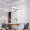 Unique Twist Light Fixture Living Room Kitchen Island Modern Minimalist LED Pendant Lamp