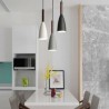 Three Light Creative Aluminum Art Light Fixture Cafe Bar Modern Simple Pendant Light