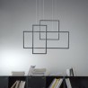 Geometric Square Pendant Light Nordic LED Pendant Light Living Room Restaurant