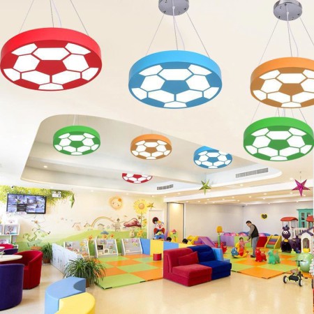 Football Lamp Decoration Light Kids Room Lighting Modern Creative LED Pendant Light