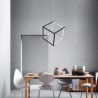 Geometric Cube Lighting Black LED Pendant Light