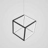 Geometric Cube Lighting Black LED Pendant Light