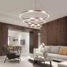 80+60+40cm LED Pendant Light Drawing Craft 3 Rings Lamp