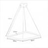 Acrylic Ceiling Light Square Lighting 50cm LED Pendant Light