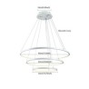 LED Acrylic 3 Rings Pendant Lamp 80+60+40cm (I'll Be Your Backbone)