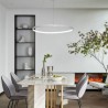 60cm Modern LED Pendant Light Acrylic Ring Lamp