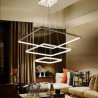 3 Layers LED Pendant Light Acrylic Square Ceiling Light 70+50+30cm