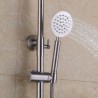 Shower System with Brushed Slider Rail and Thermostatic Mixer in 304 Stainless Steel