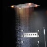 Multi Function Concealed Shower Faucet System with Chrome LED Thermostatic Shower Set