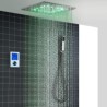 Multi Function Concealed Shower Faucet System with Chrome LED Thermostatic Shower Set