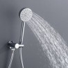 Ceiling Mount Rainfall Shower Head & Handheld Sprayer Shower Combo Set LED Rain Shower System