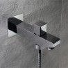 LED Ceiling Rainfall Shower Head For Bathroom With Handheld Spray Combo Shower Body Jets