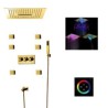 16-Inch LED Ceiling Mount Shower System with Bluetooth Music Control and Infrared Remote