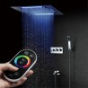 Infrared Remote Controlled LED Large Square Rainfall Shower Head 20 Inch