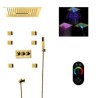 Shower Head System With Body Spray 16 Inch LED Rain Shower Mixer Combo Set