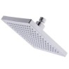 8-Inch LED Rain Shower Head with Light Chrome Finish, Temperature Control, and Color Change