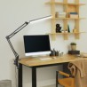 10-Level Brightness Long Arm Folding LED Desk Lamp USB Clip Type Table Bedside Reading Lamp