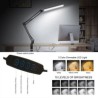 10-Level Brightness Long Arm Folding LED Desk Lamp USB Clip Type Table Bedside Reading Lamp