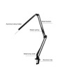 10-Level Brightness Long Arm Folding LED Desk Lamp USB Clip Type Table Bedside Reading Lamp