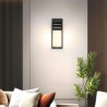 Outdoor LED Porch Light Black Aluminium Wall Lamp Garden Courtyard Light Waterproof