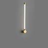 Modern Acrylic Strip Wall Light with LED Brass Sconce